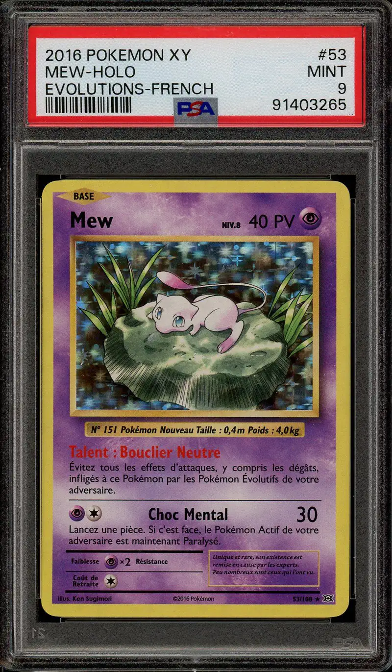 PSA 9 Mew Holo