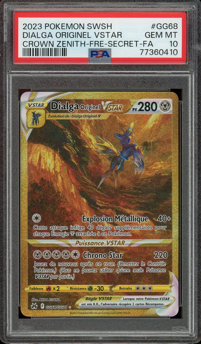PSA 10 Dialga Originel VStar Gold