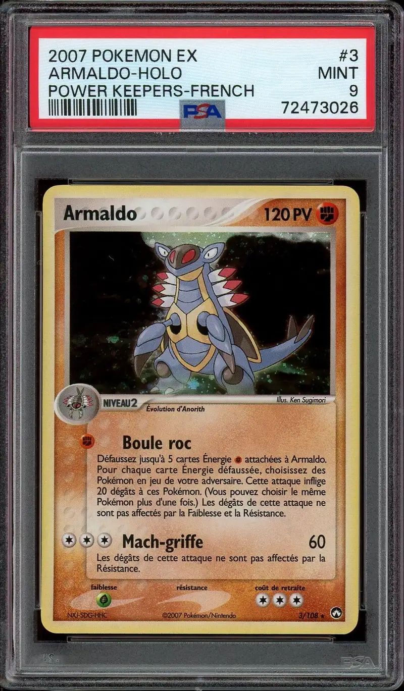 PSA 9 Armaldo Holo