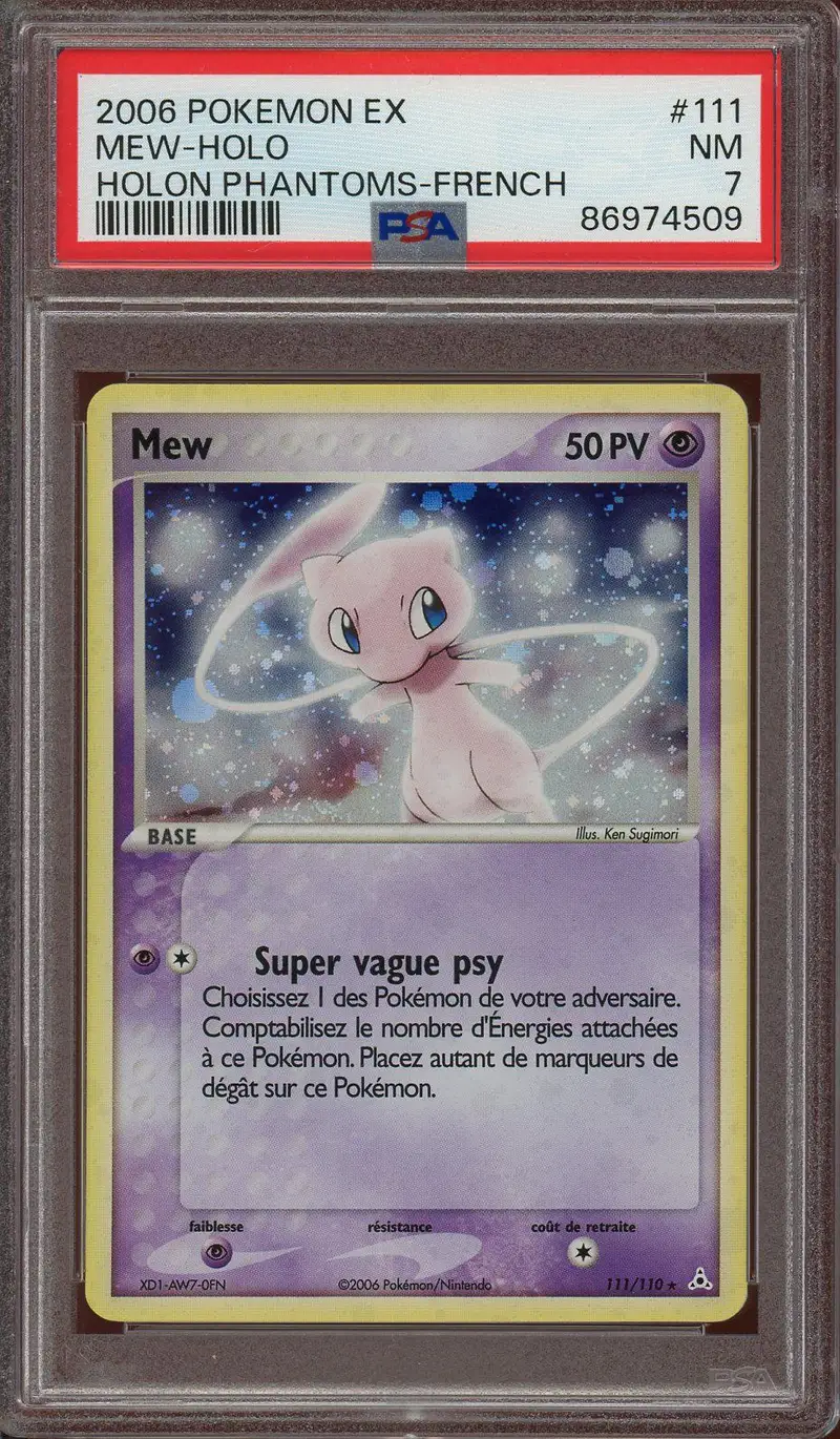 PSA 7 Mew Holo