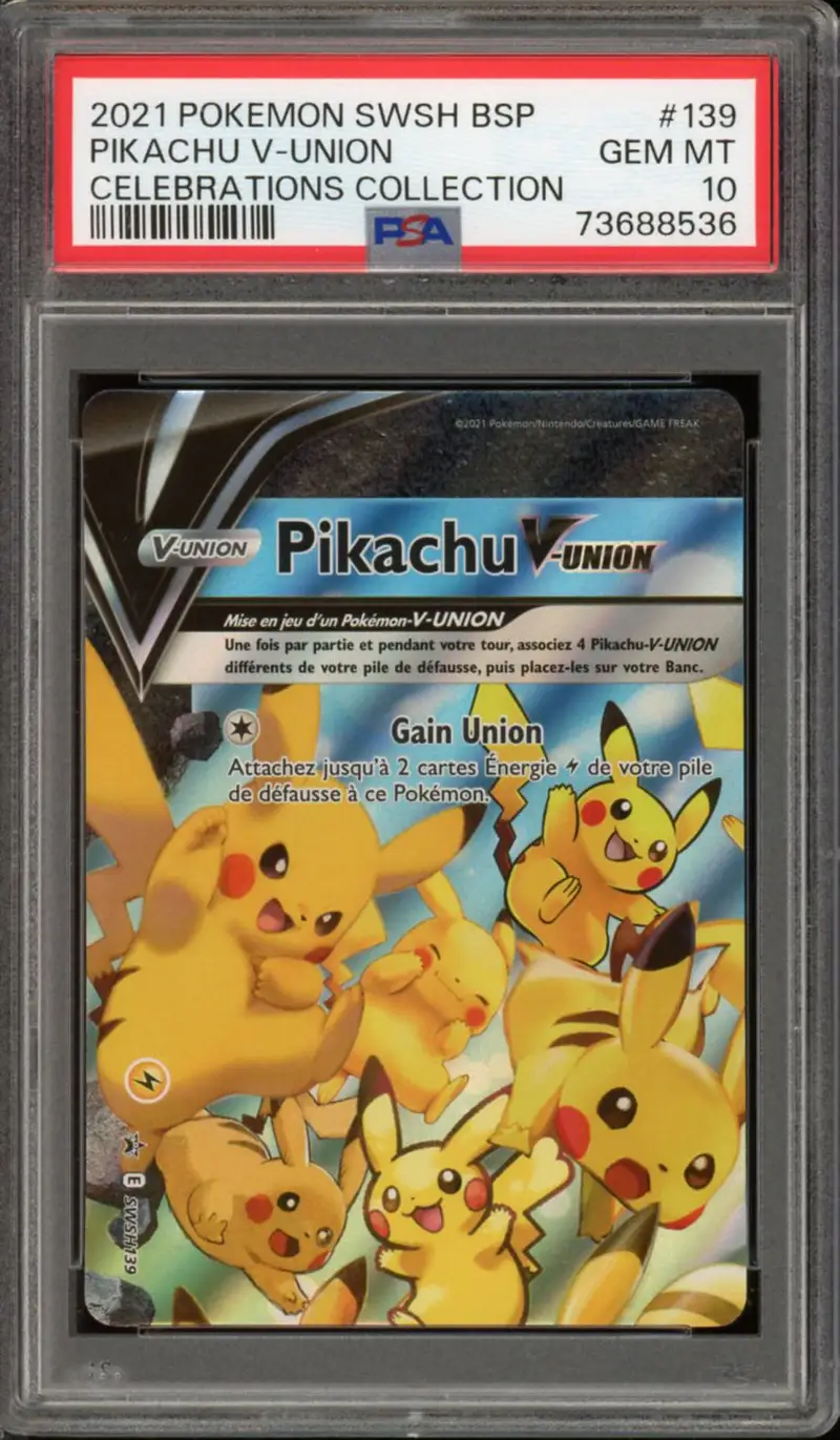 PSA 10 Pikachu V Union