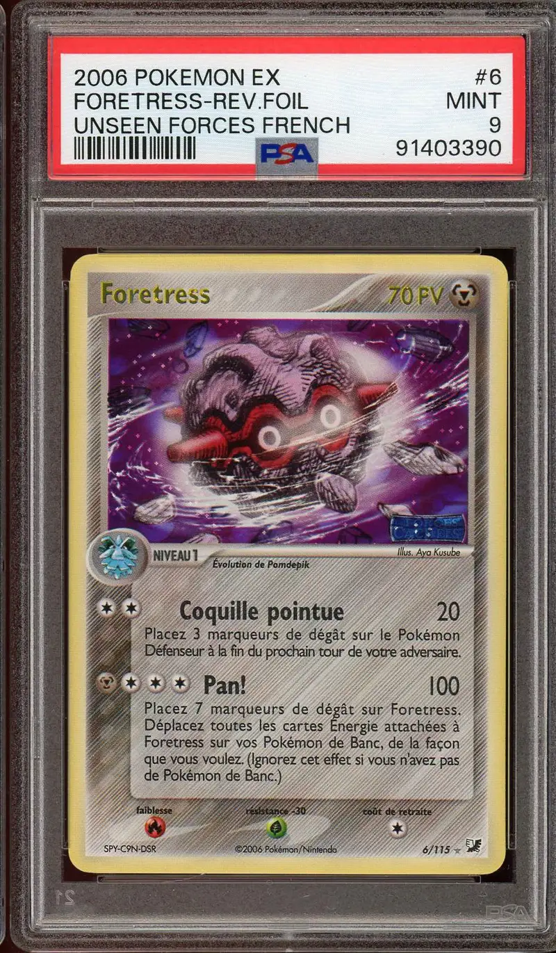 PSA 9 Foretress Holo Rev