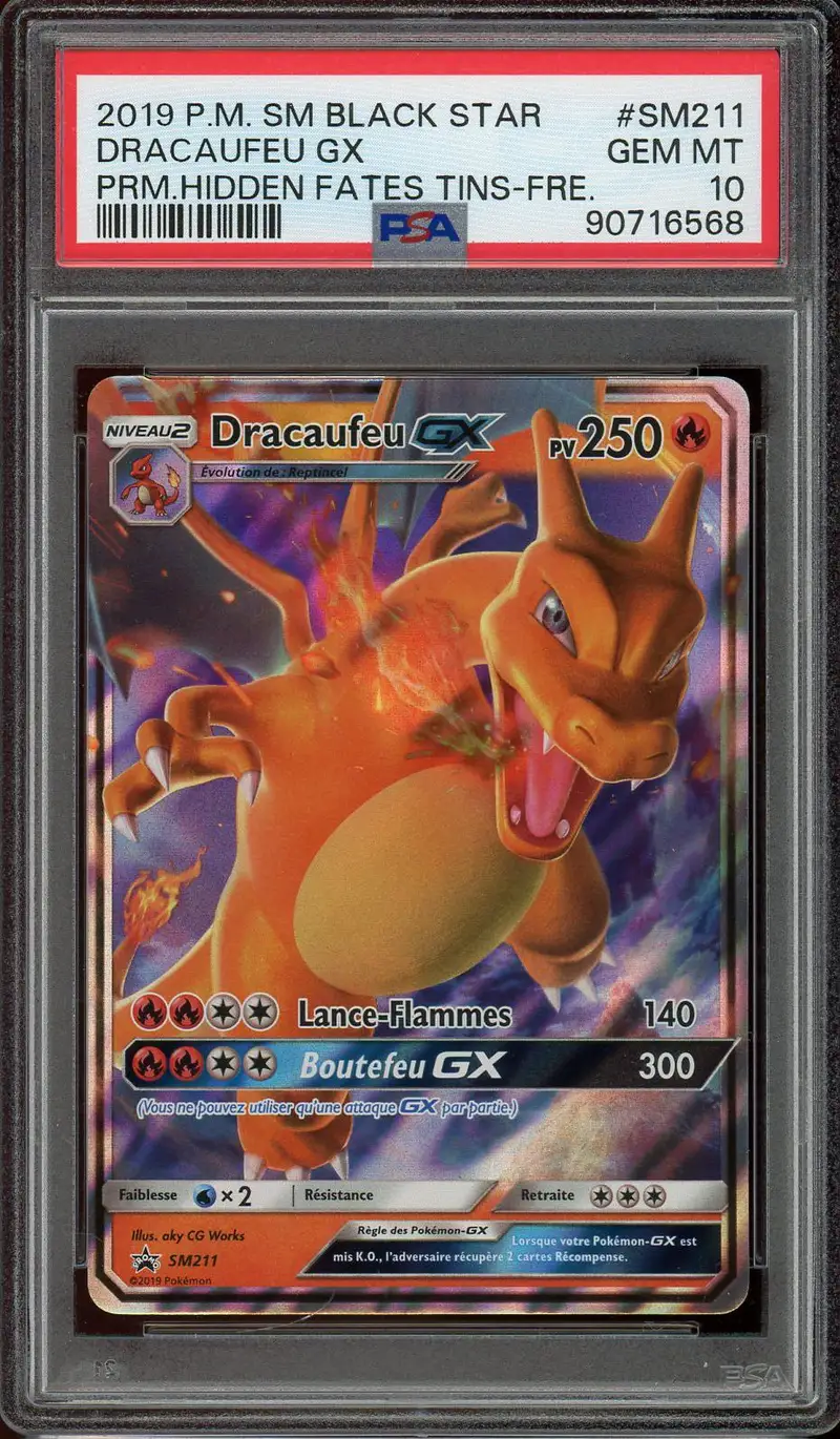 PSA 10 Dracaufeu Gx