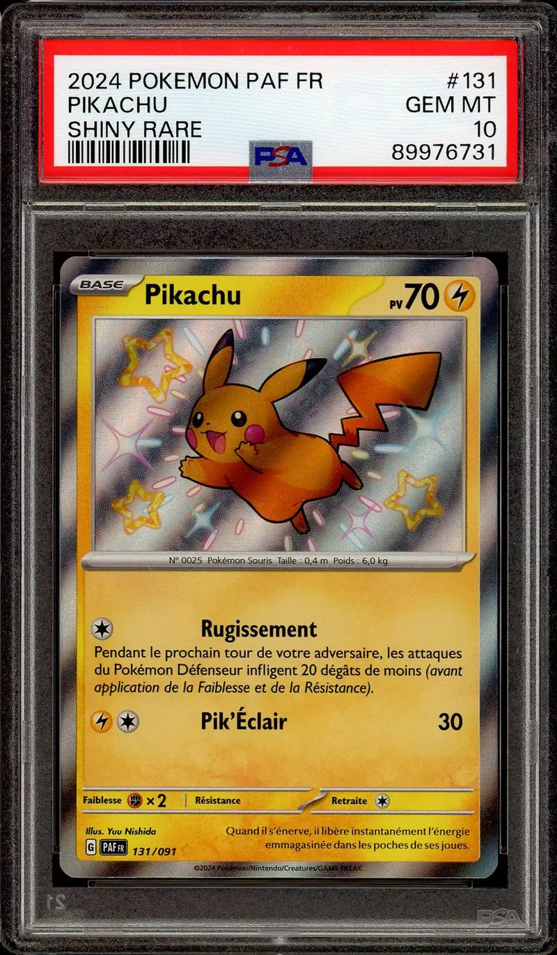 PSA 10 Pikachu Shiny