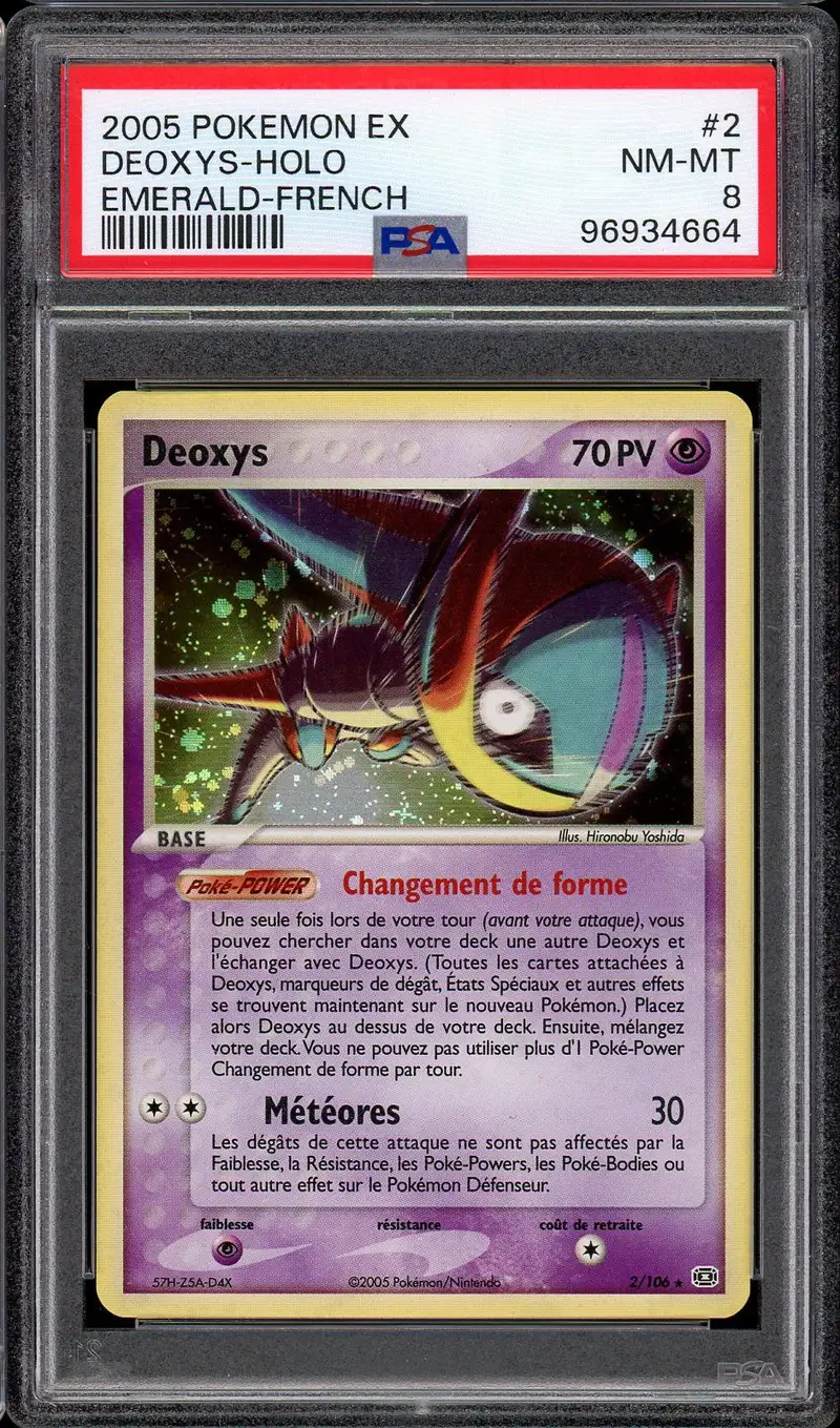 PSA 8 Deoxys Holo