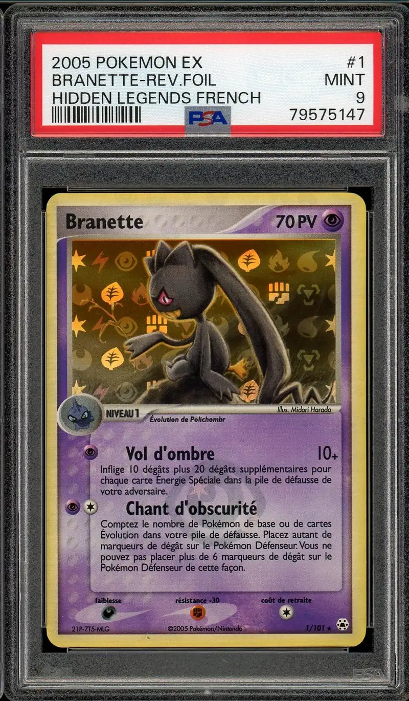 PSA 9 Branette Holo Rev