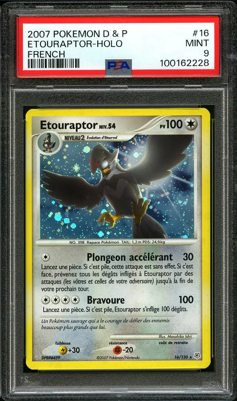 PSA 9 Etouraptor Holo