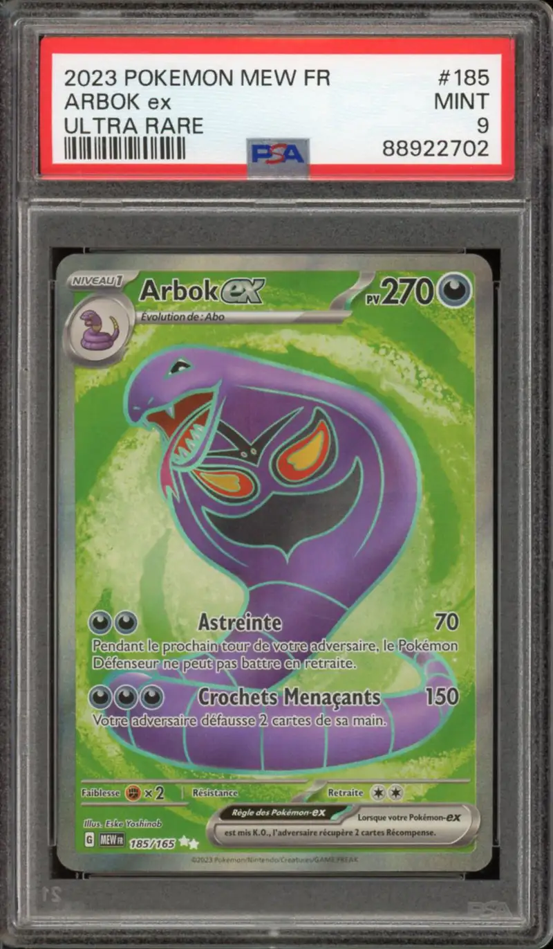 PSA 9 Arbok Ex