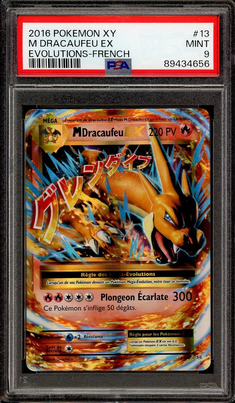 PSA 9 Méga Dracaufeu Ex