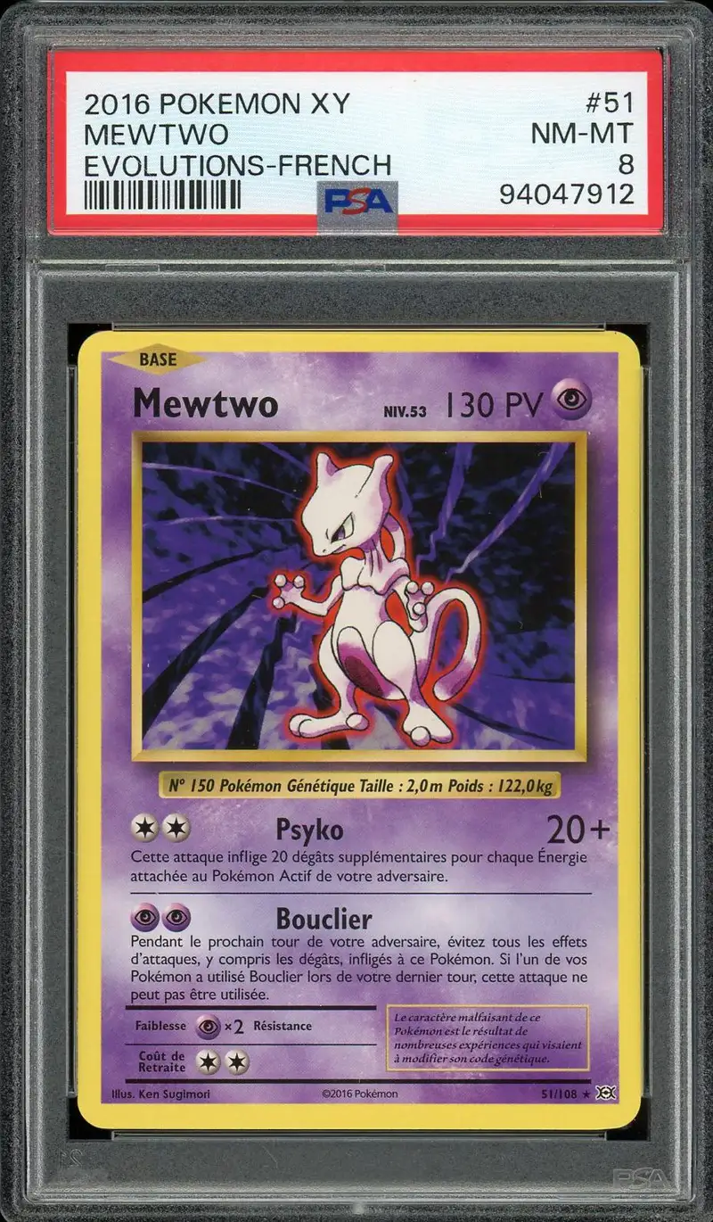 PSA 8 Mewtwo