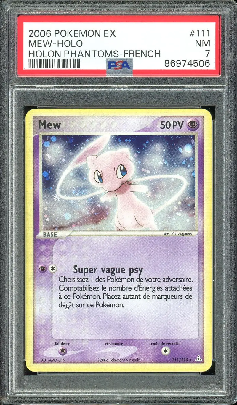 PSA 7 Mew Holo