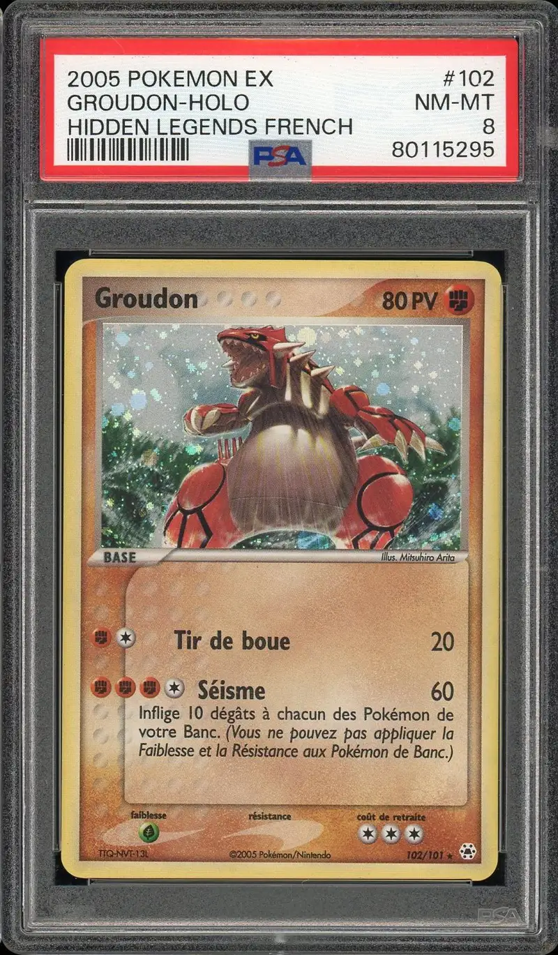 PSA 8 Groudon Holo