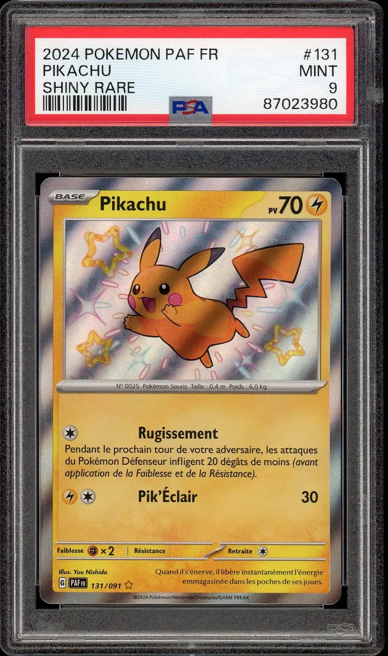 PSA 9 Pikachu Shiny