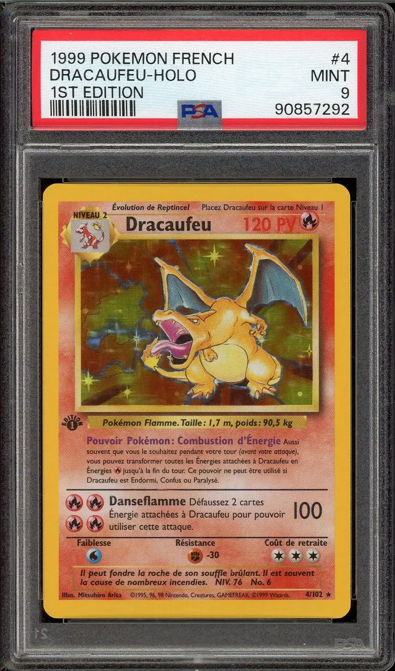 PSA 9 Dracaufeu Holo