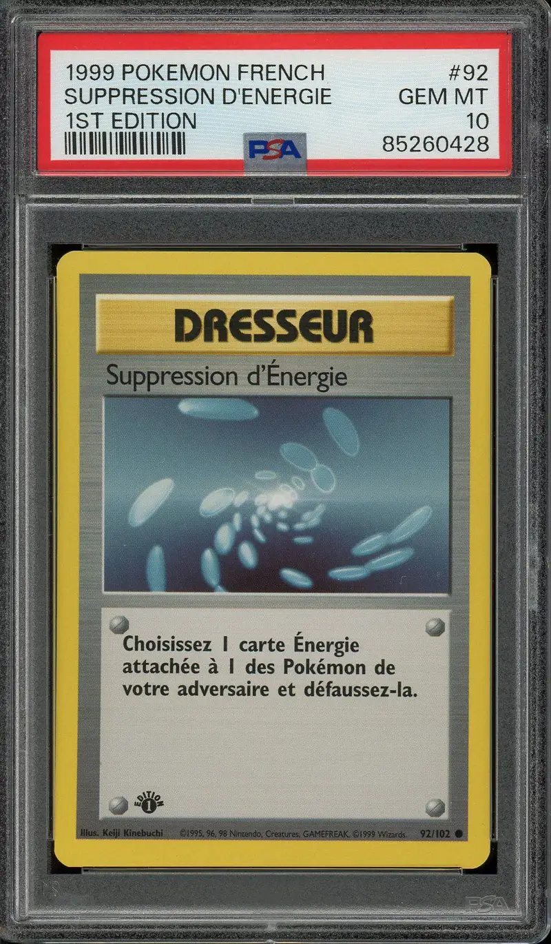 PSA 10 Suppression d'Energie