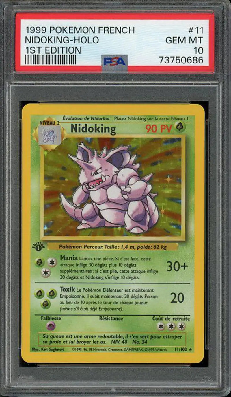 PSA 10 Nidoking Holo