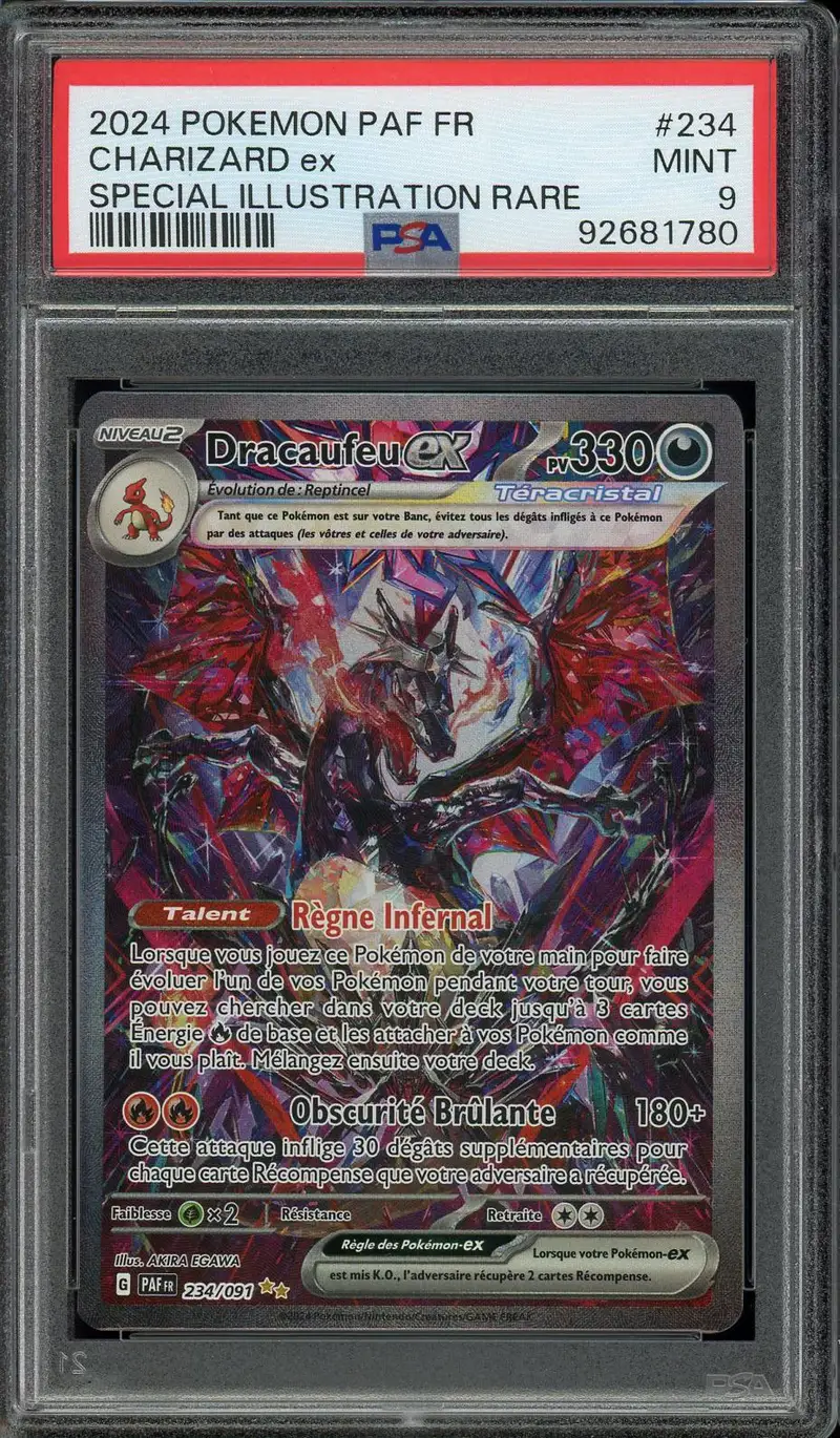 PSA 9 Dracaufeu Ex