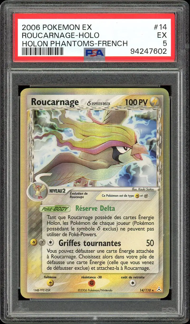 PSA 5 Roucarnage Holo