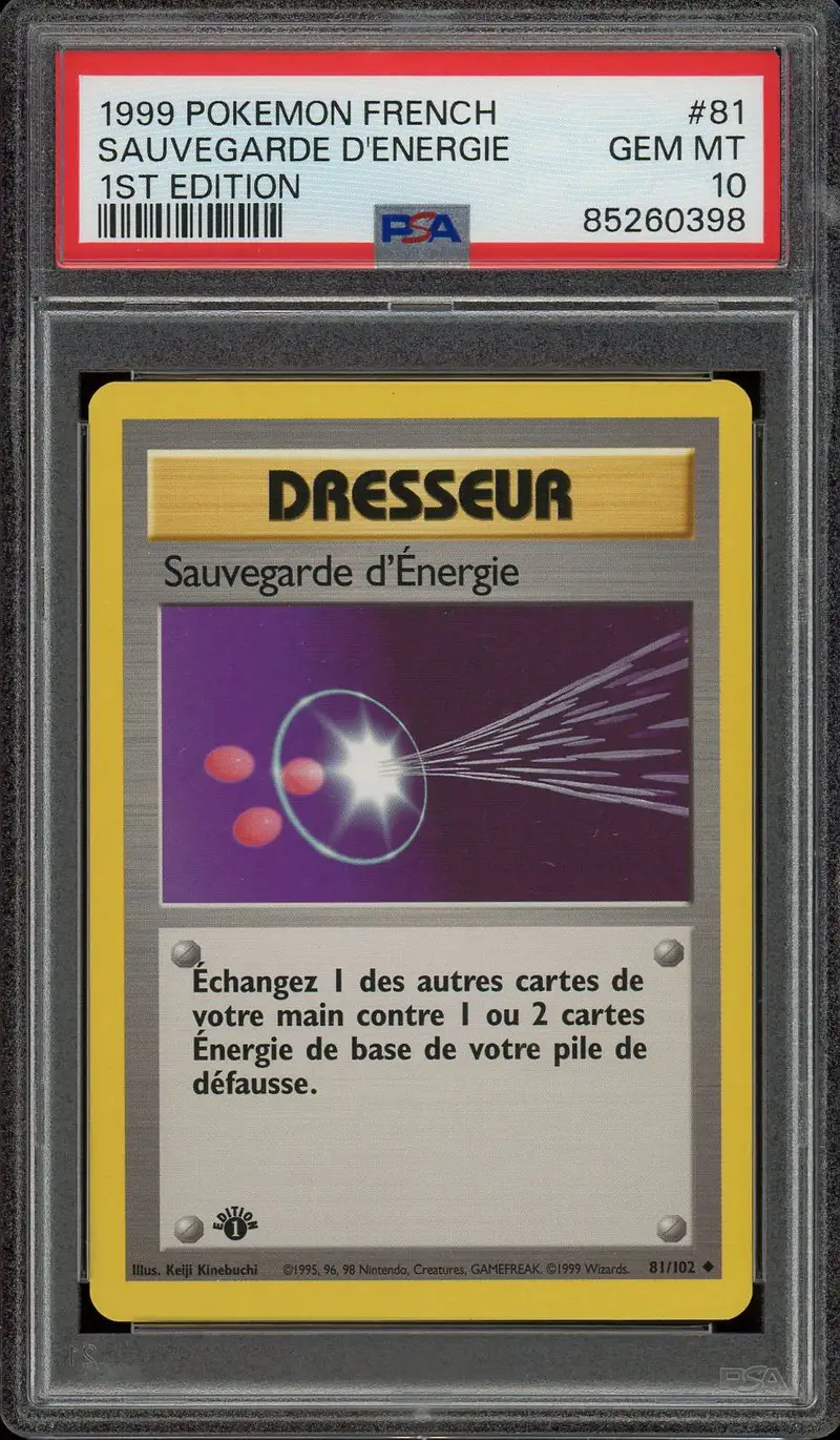 PSA 10 Sauvegarde d'Energie