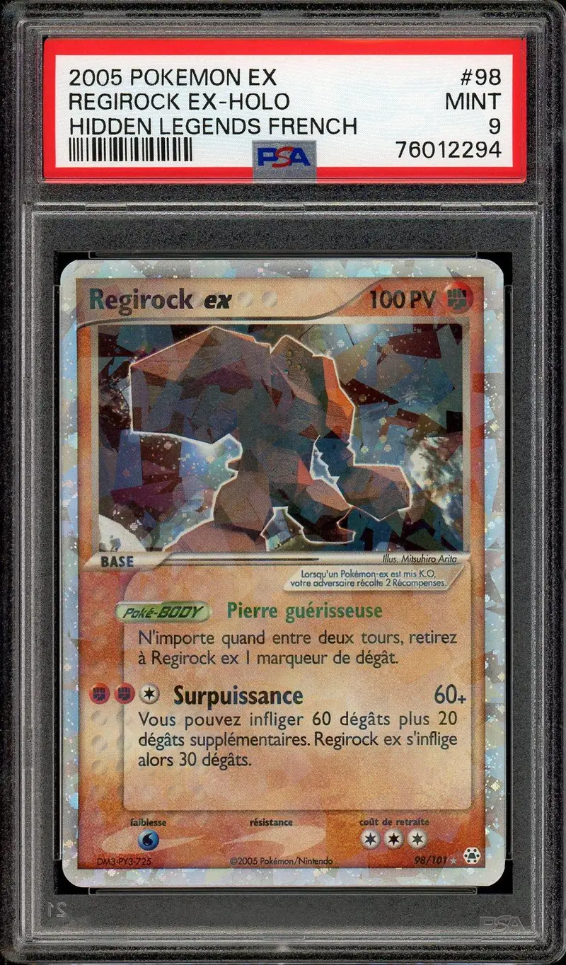 PSA 9 Regirock Ex