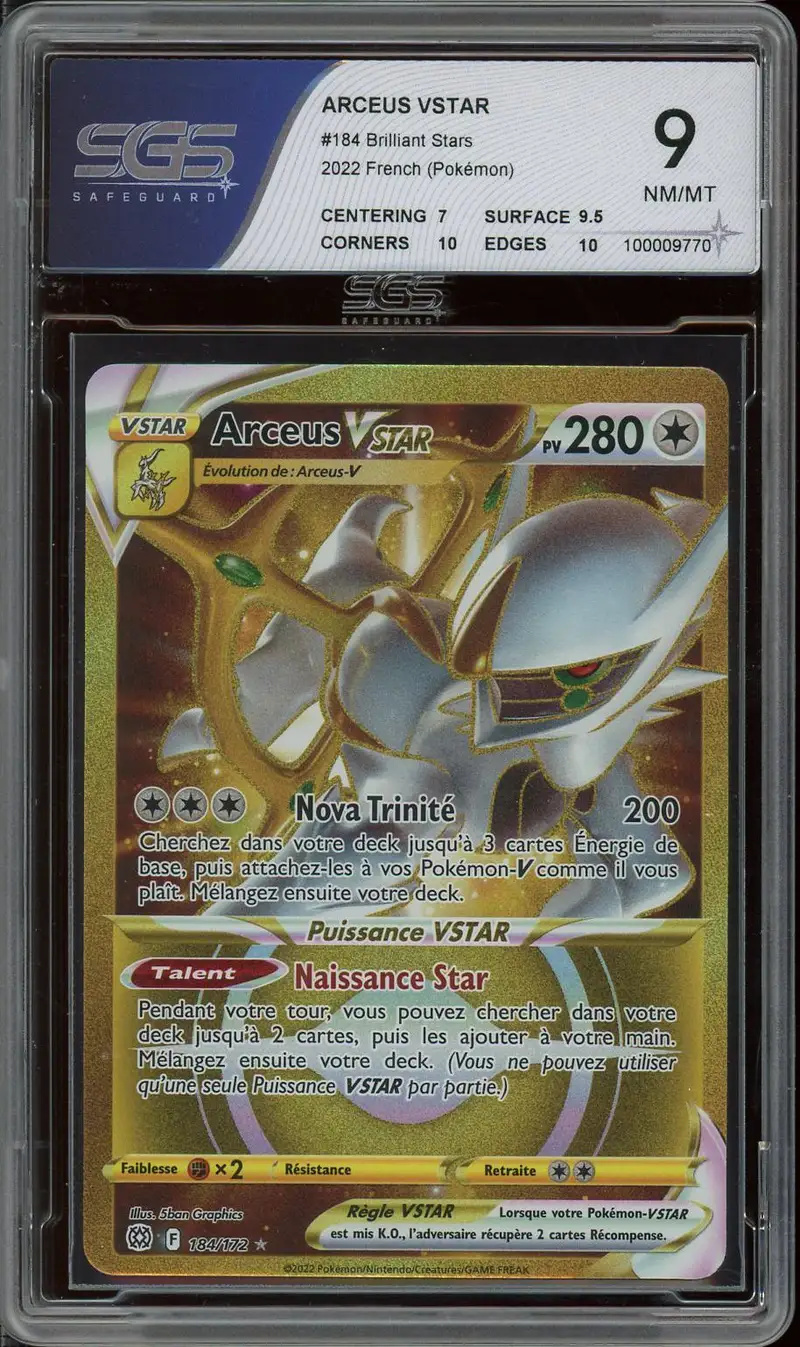 SGS 9 Arceus VStar Gold