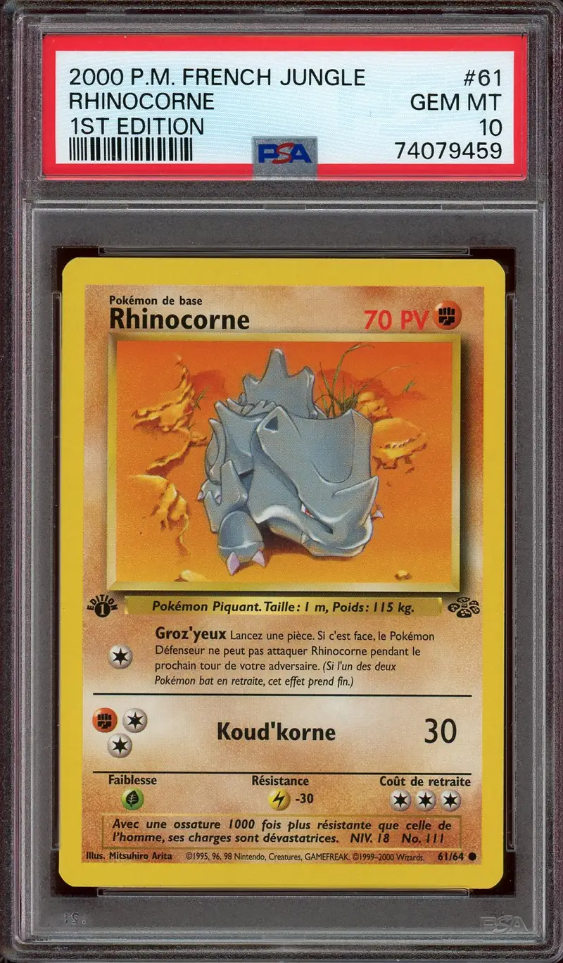 PSA 10 Rhinocorne