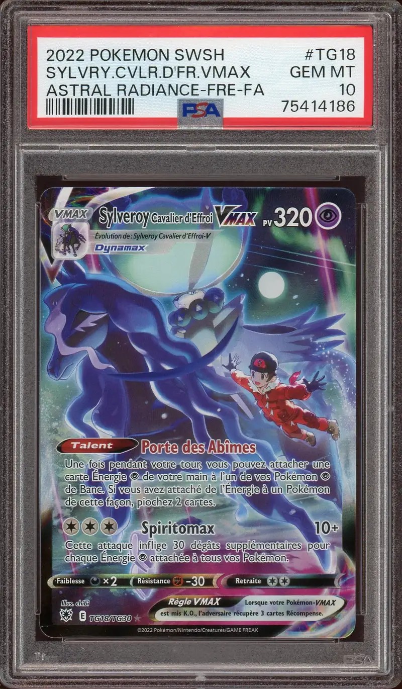 PSA 10 Sylveroy Cavalier d'Effroi VMax