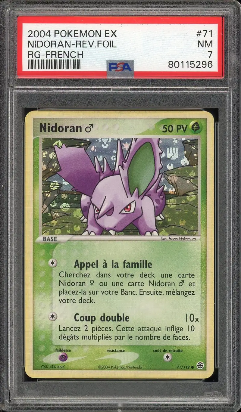 PSA 7 Nidoran M Reverse