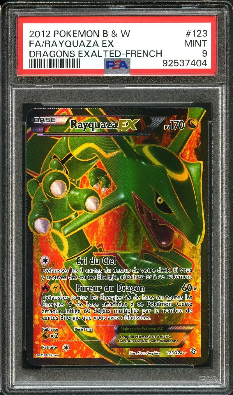 PSA 9 Rayquaza Ex