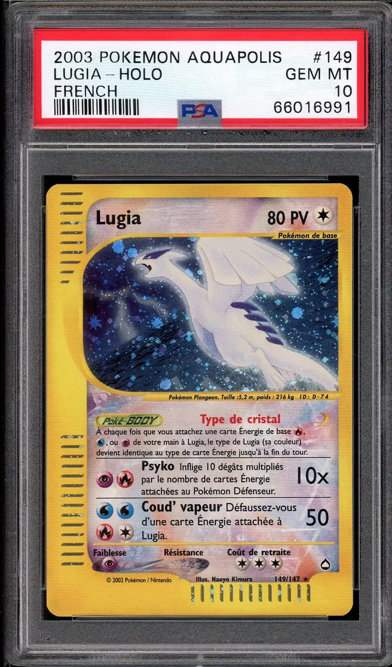 PSA 10 Lugia Crystal Holo