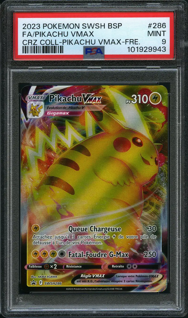 PSA 9 Pikachu VMax