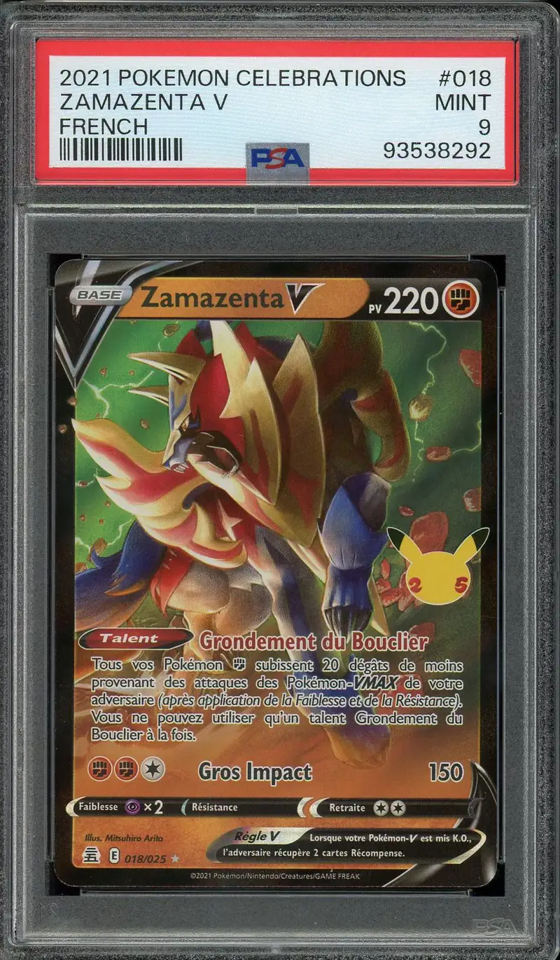 PSA 9 Zamazenta V