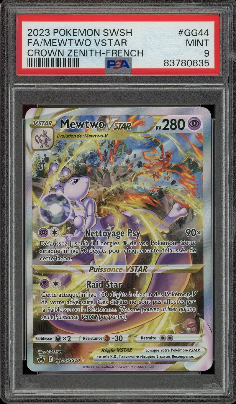 PSA 9 Mewtwo VStar