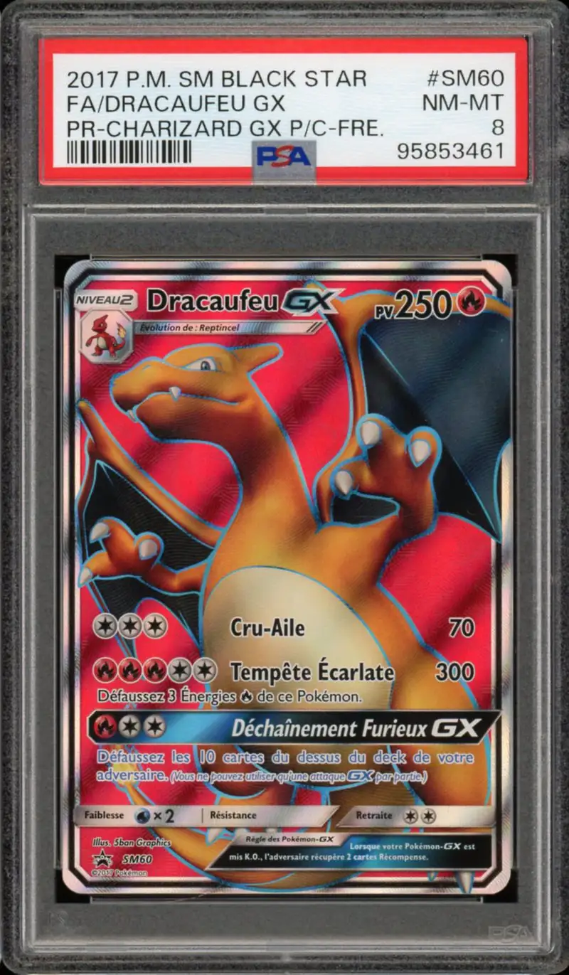 PSA 8 Dracaufeu Gx