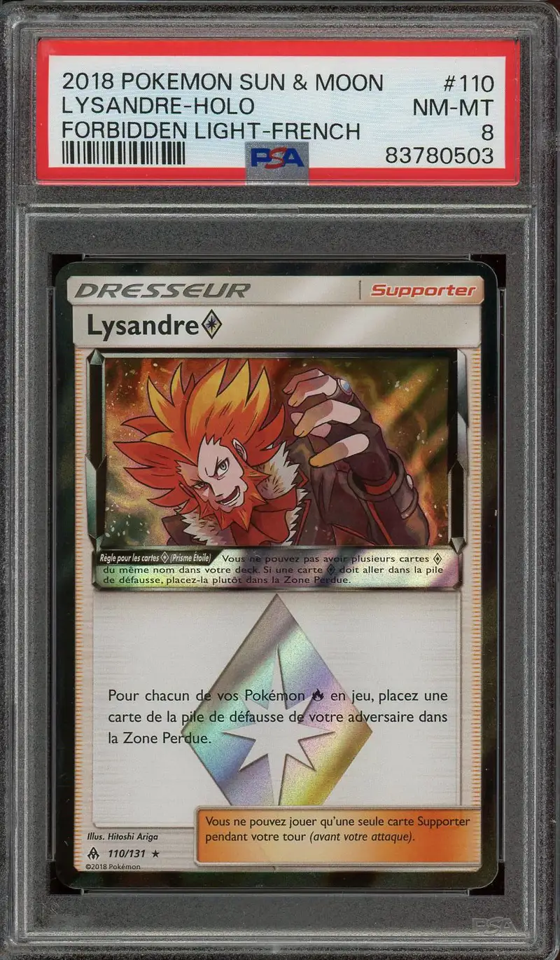 PSA 8 Lysandre Holo Prisme