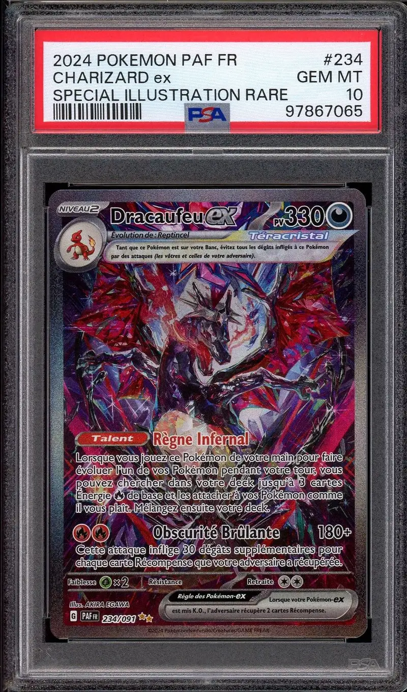 PSA 10 Dracaufeu Ex