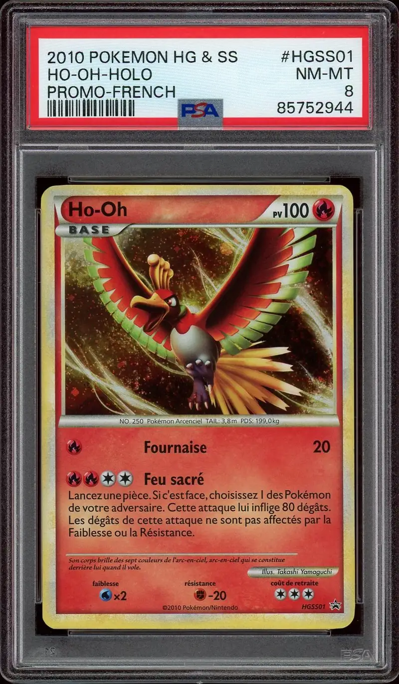 PSA 8 Ho-Oh Holo
