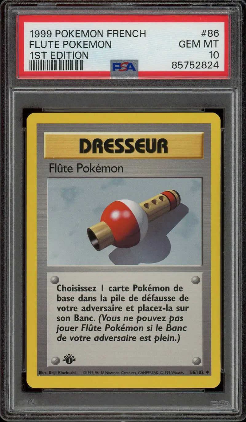 PSA 10 Flûte Pokémon
