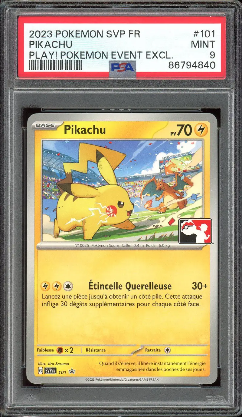PSA 9 Pikachu