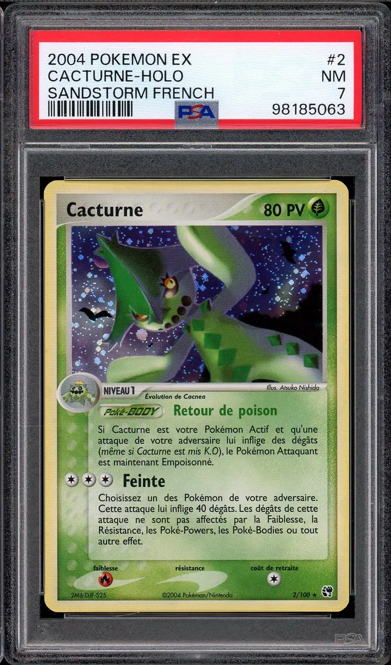 PSA 7 Cacturne Holo