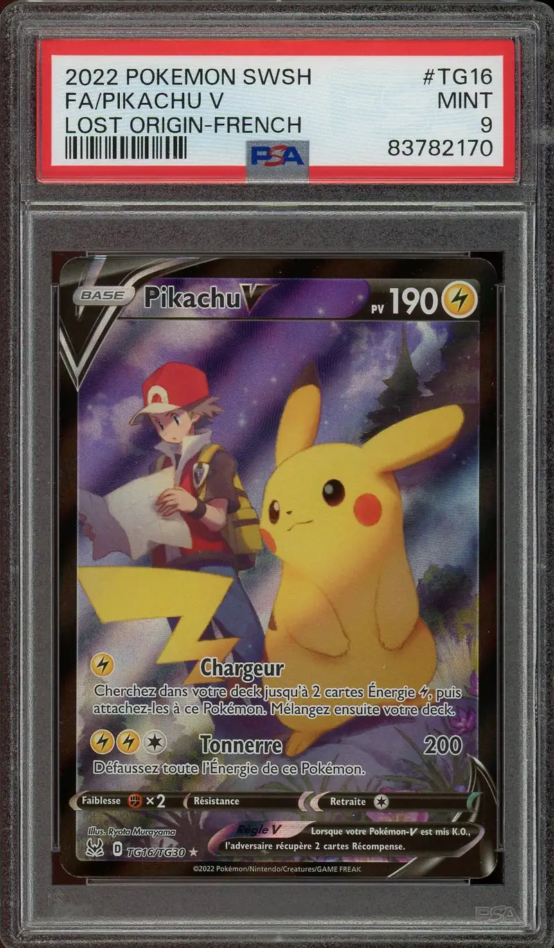 PSA 9 Pikachu V