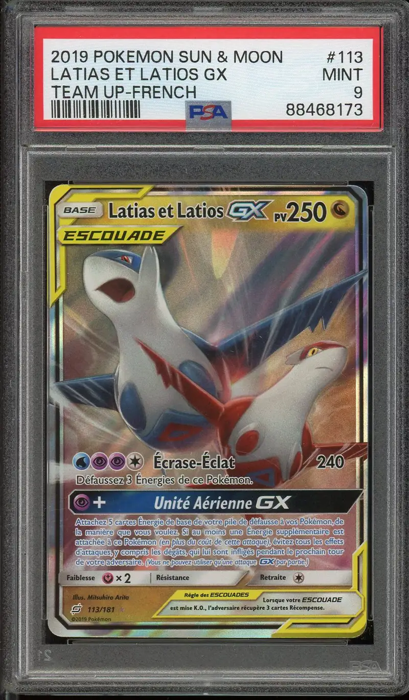 PSA 9 Latias et Latios Gx