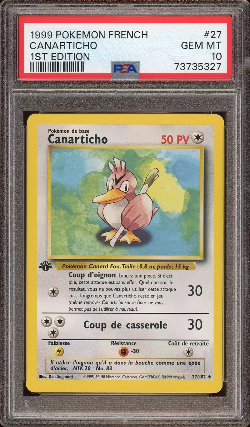 PSA 10 Canarticho