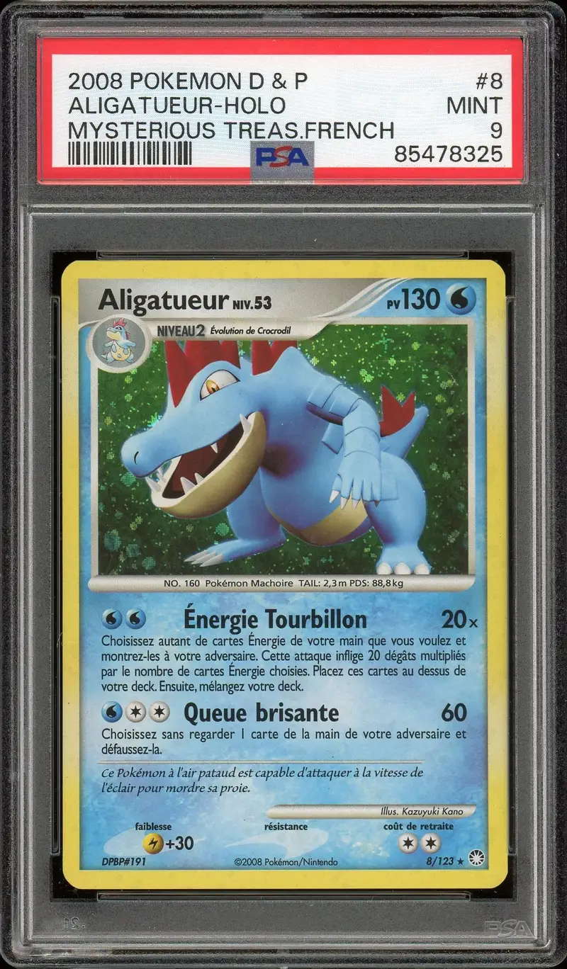 PSA 9 Aligatueur Holo