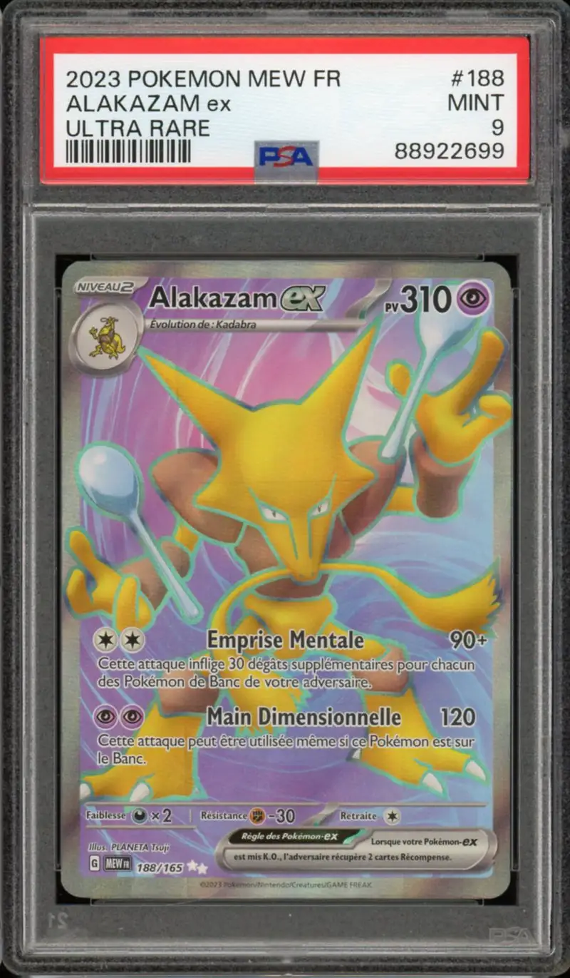 PSA 9 Alakazam Ex