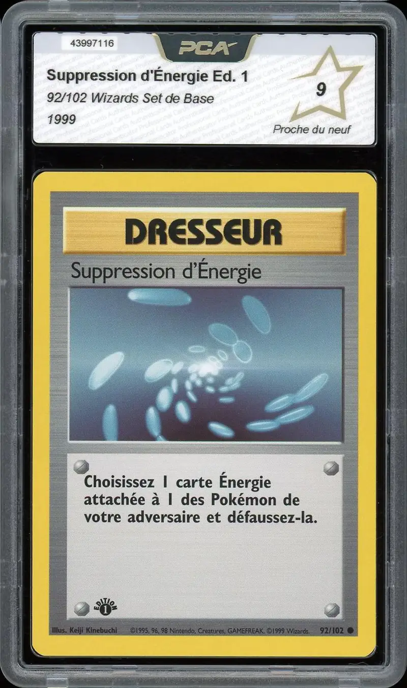 PCA 9 Suppression d'Energie