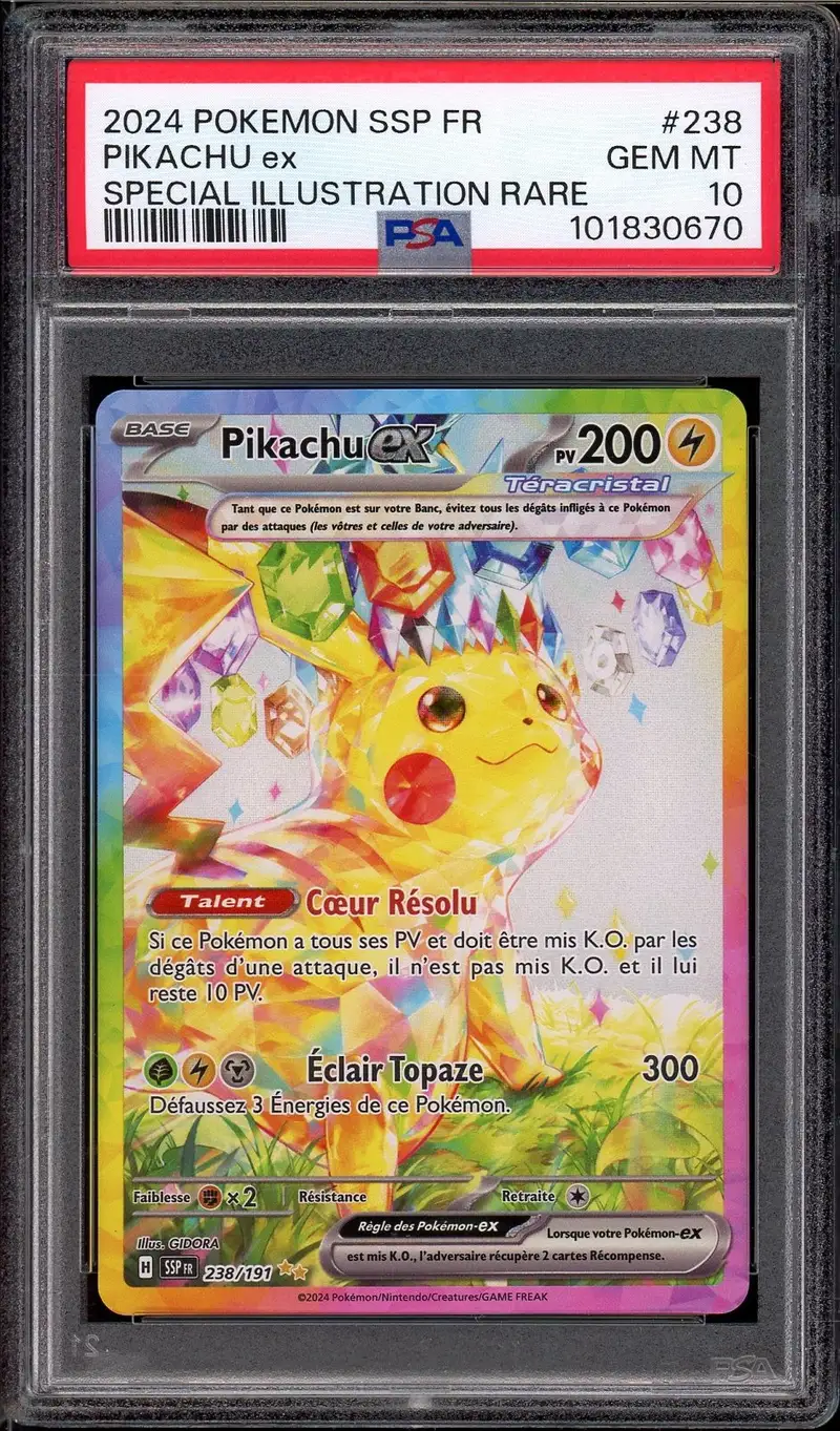 PSA 10 Pikachu Ex