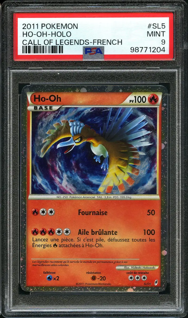 PSA 9 Ho-Oh Holo