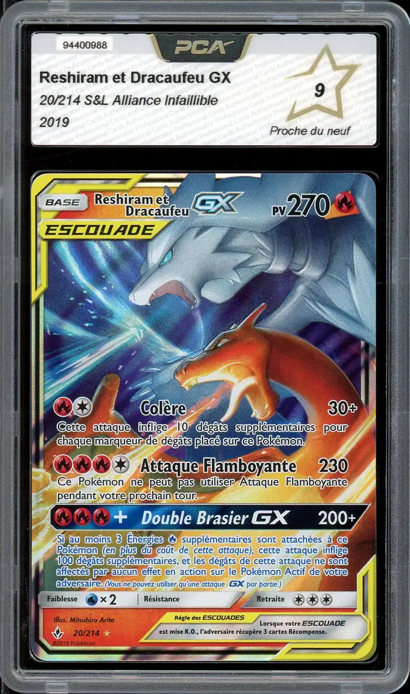 PCA 9 Reshiram et Dracaufeu Gx