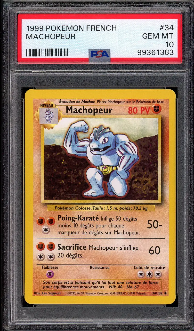 PSA 10 Machopeur